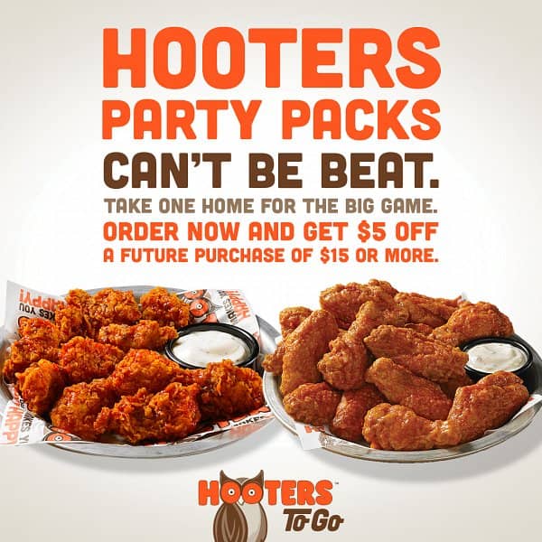 Go the Whole Nine Yards for the Big Game with Hooters Party Packs To-Go